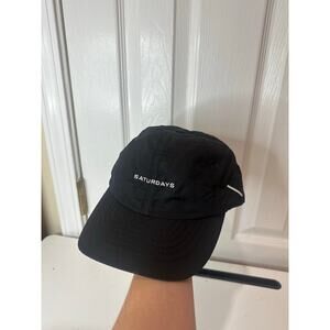 Saturdays NYC Dad Baseball Cap Black Adjustable Back Nice Condition!